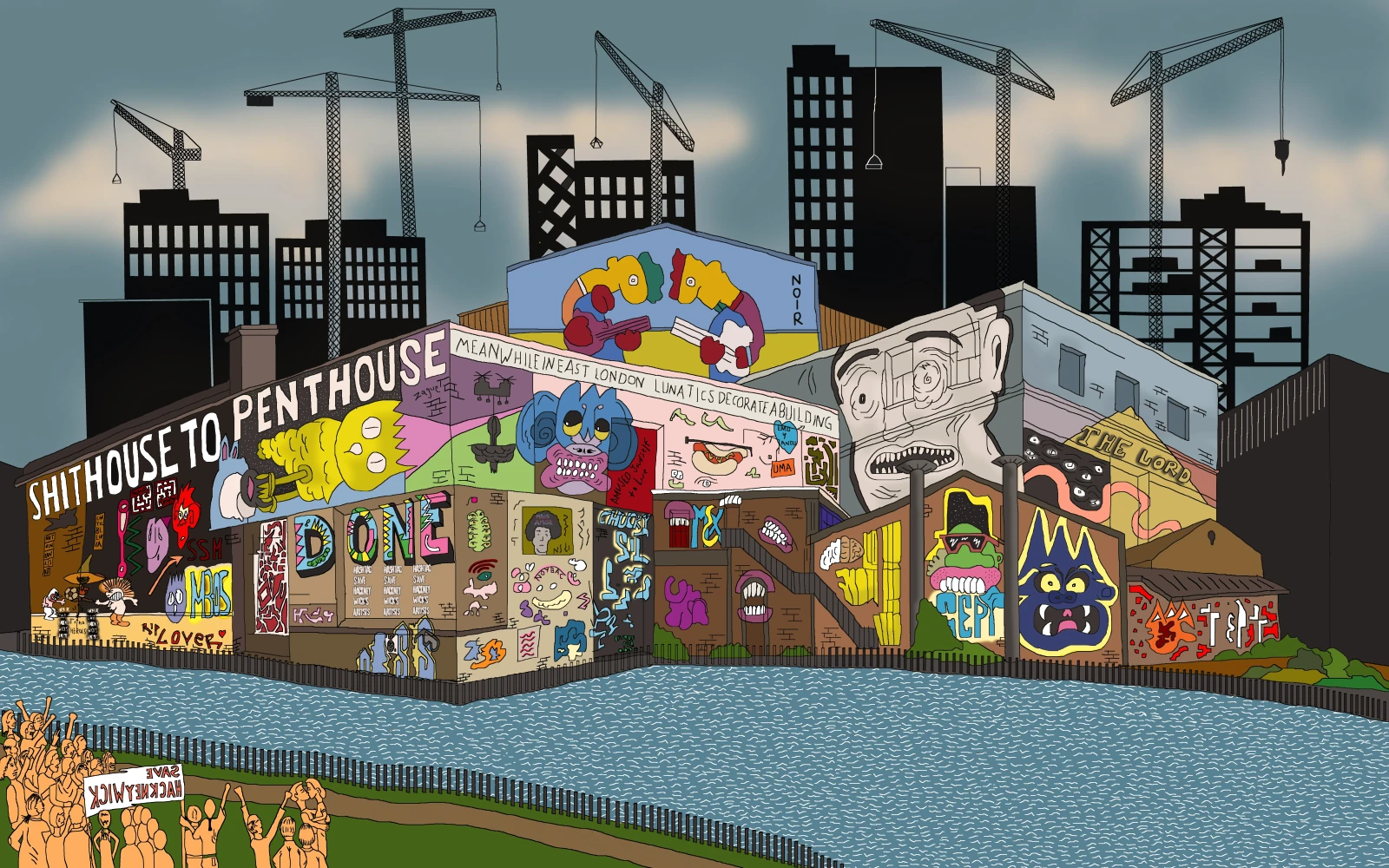 Save Hackney Wick. July, 2018