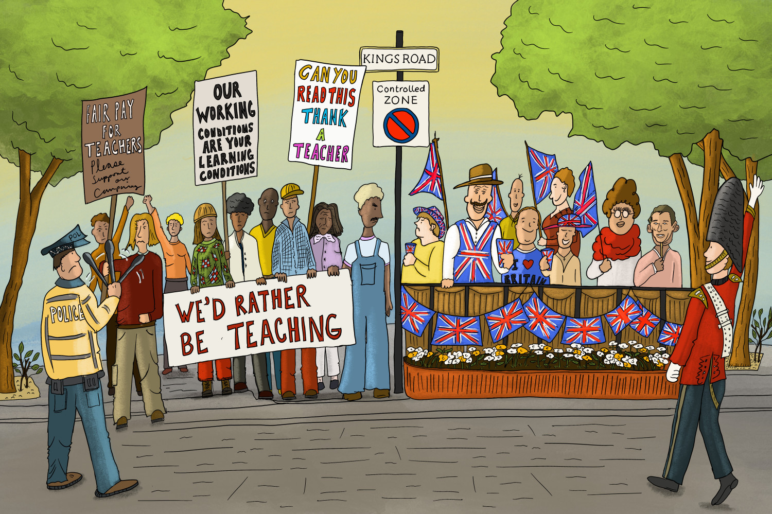 People in the Street. May, 2023