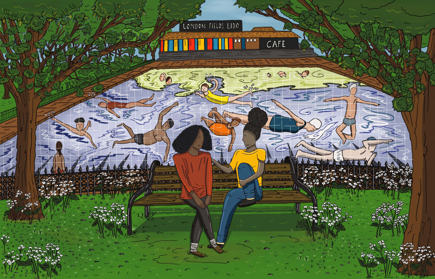 London Fields Lido. May, 2022