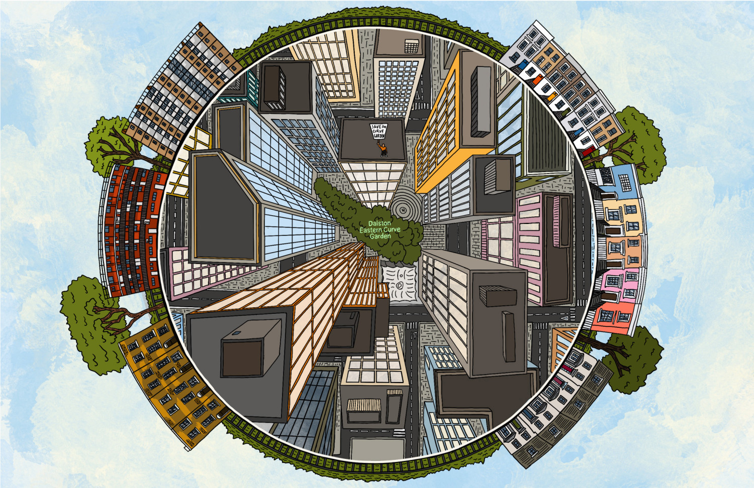 The Curve Garden. April, 2025